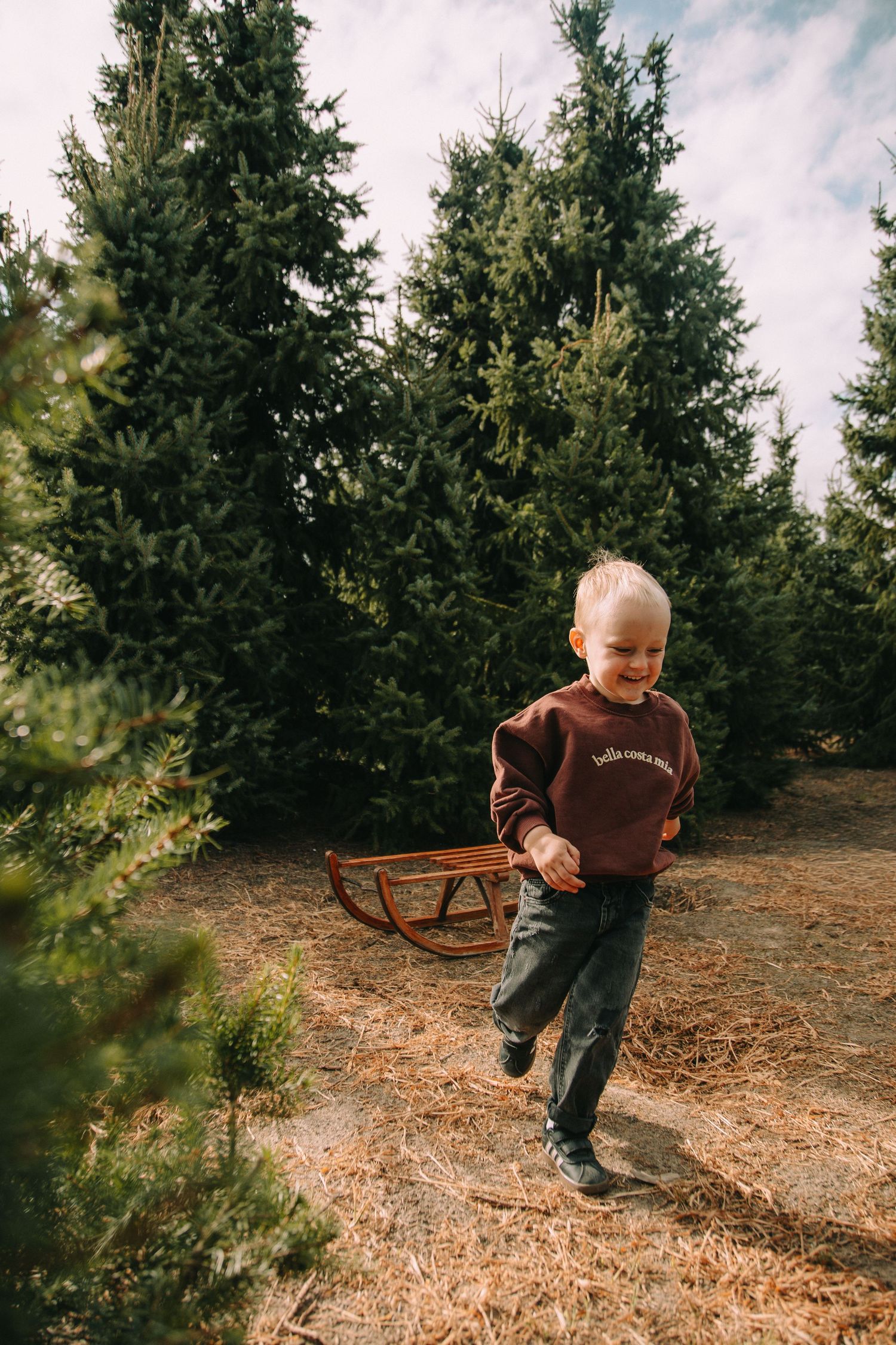 Kerstshoot tussen de kerstbomen | Kruisem