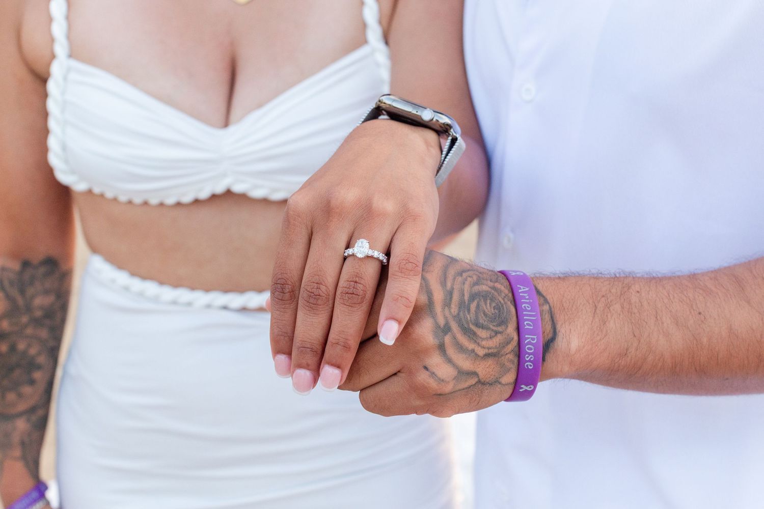 Marriage proposal. Ring shot. Río Grande, Puerto Rico.