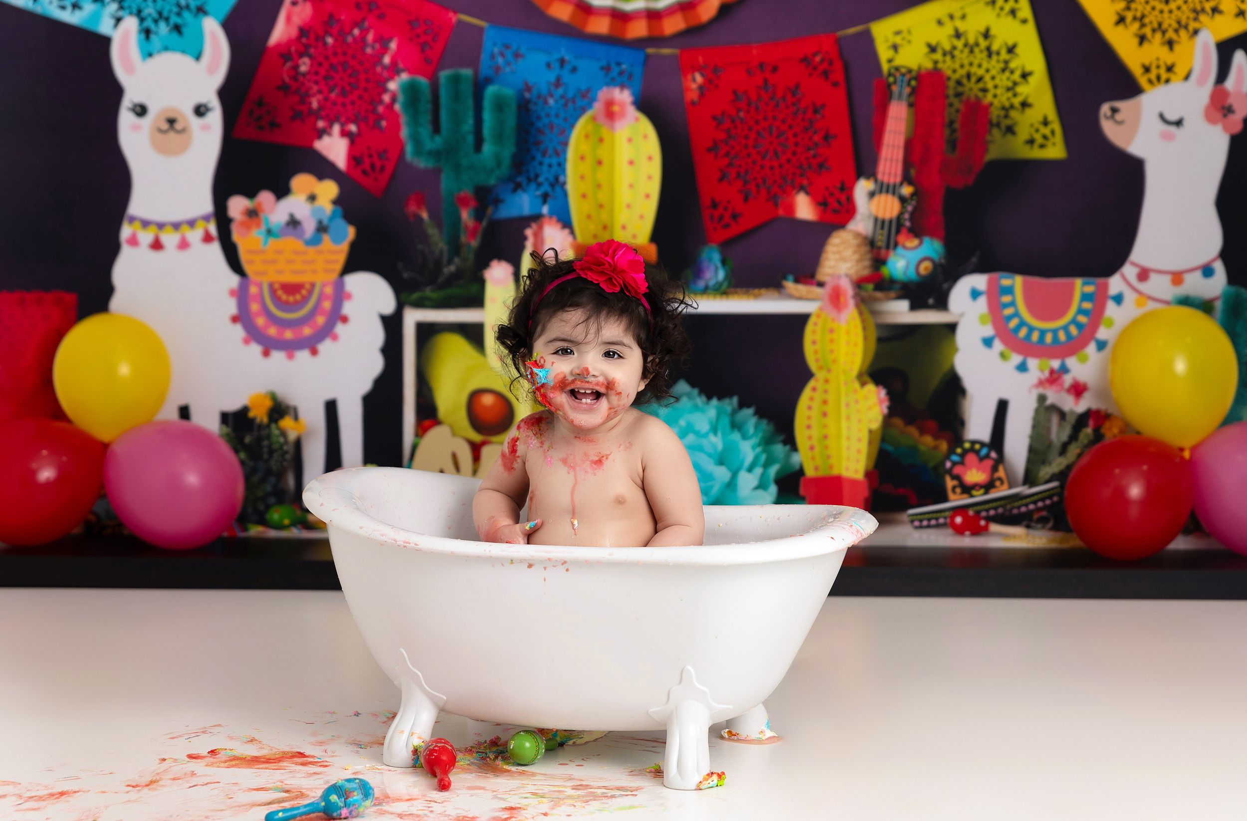 Fiesta Theme 1st Birthday Photography and Cake Smash Session - Port Chester, NY