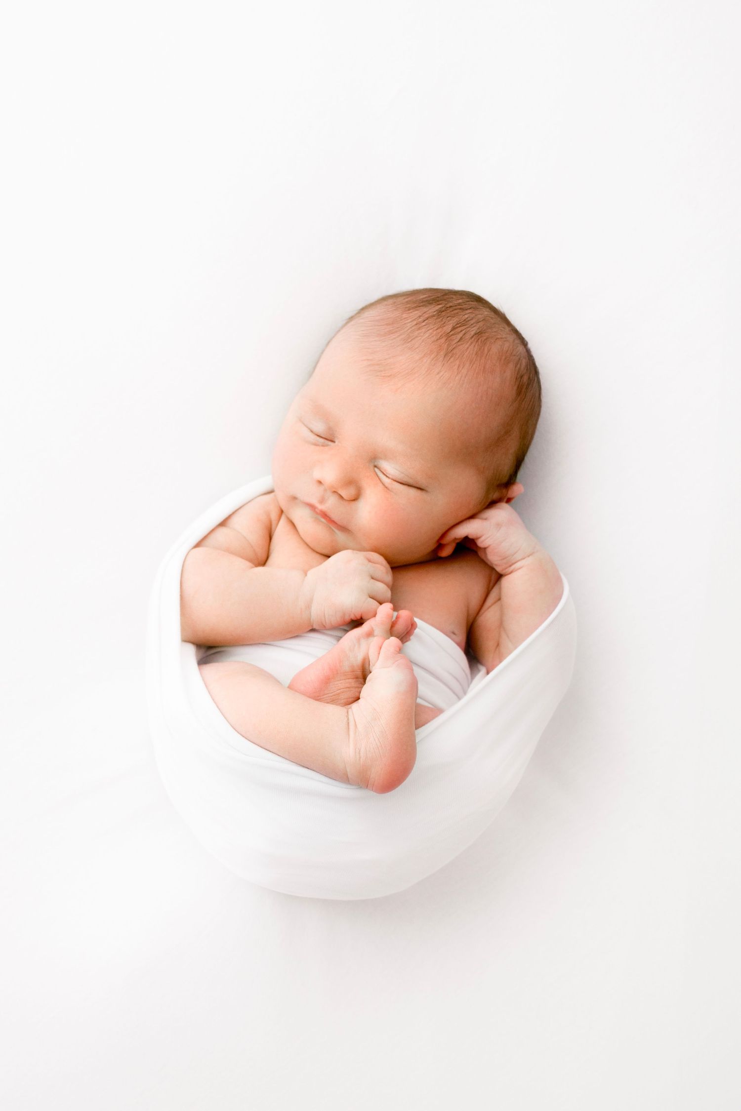 serene sleeping newborn baby photo session Victoria BC