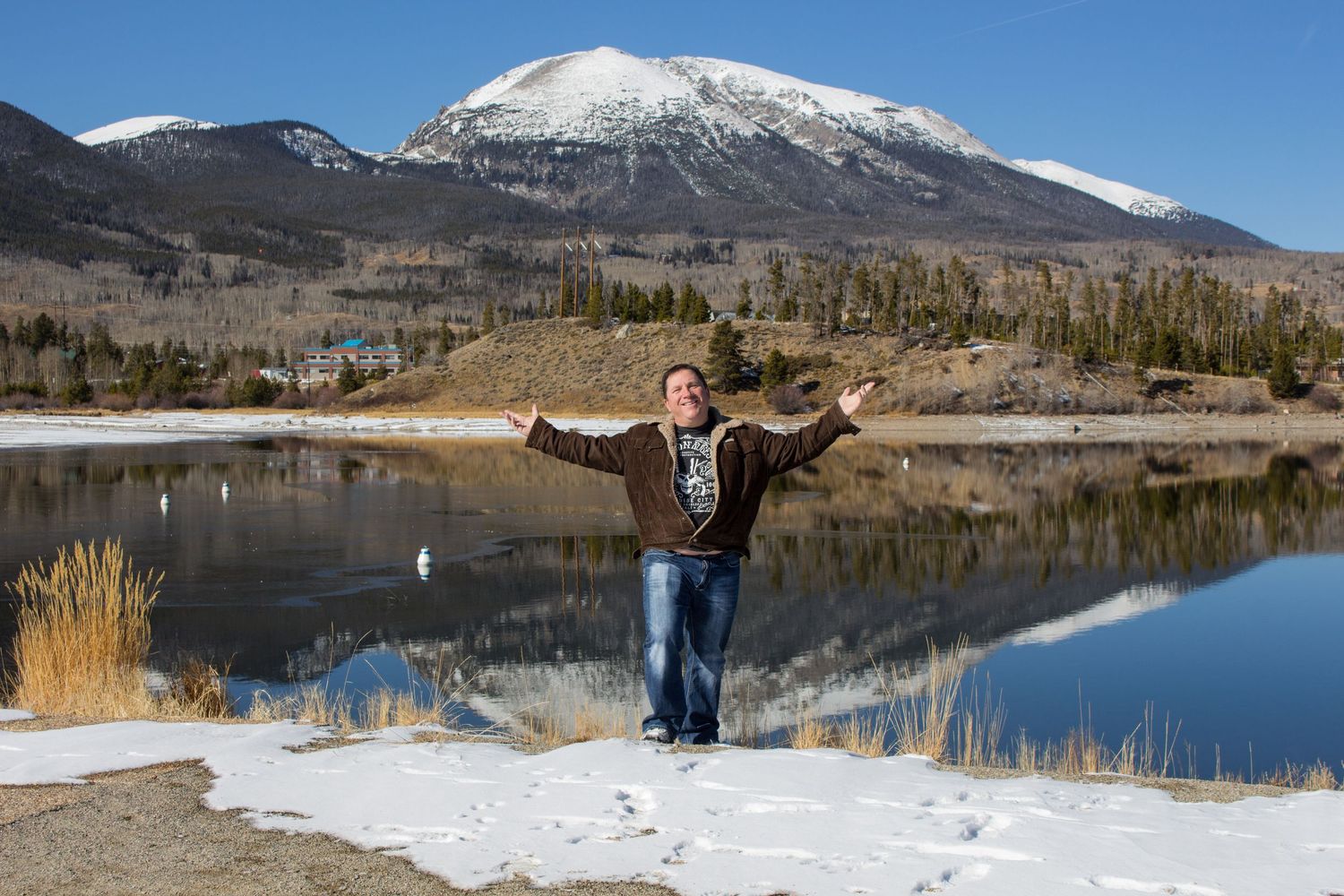Self photo, Frisco Colorado Marina, Frisco Colorado on Lake Dillon