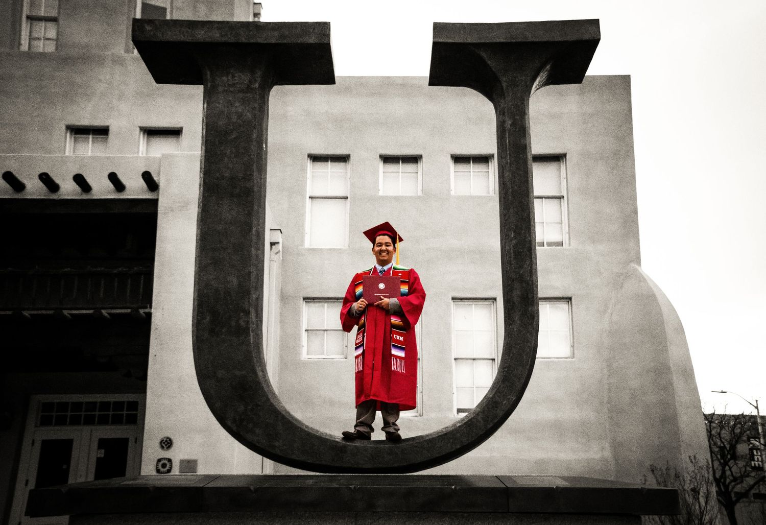 Graduation Photography at the University of New Mexico College Campus