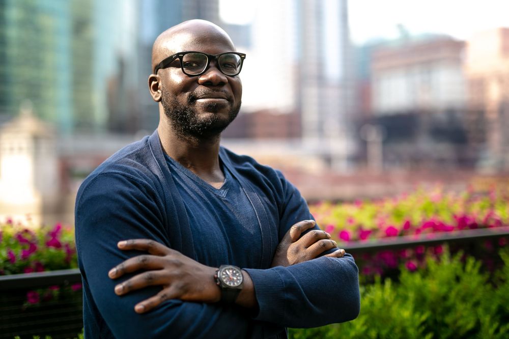 Technology founder portrait in downtown Chicago, IL