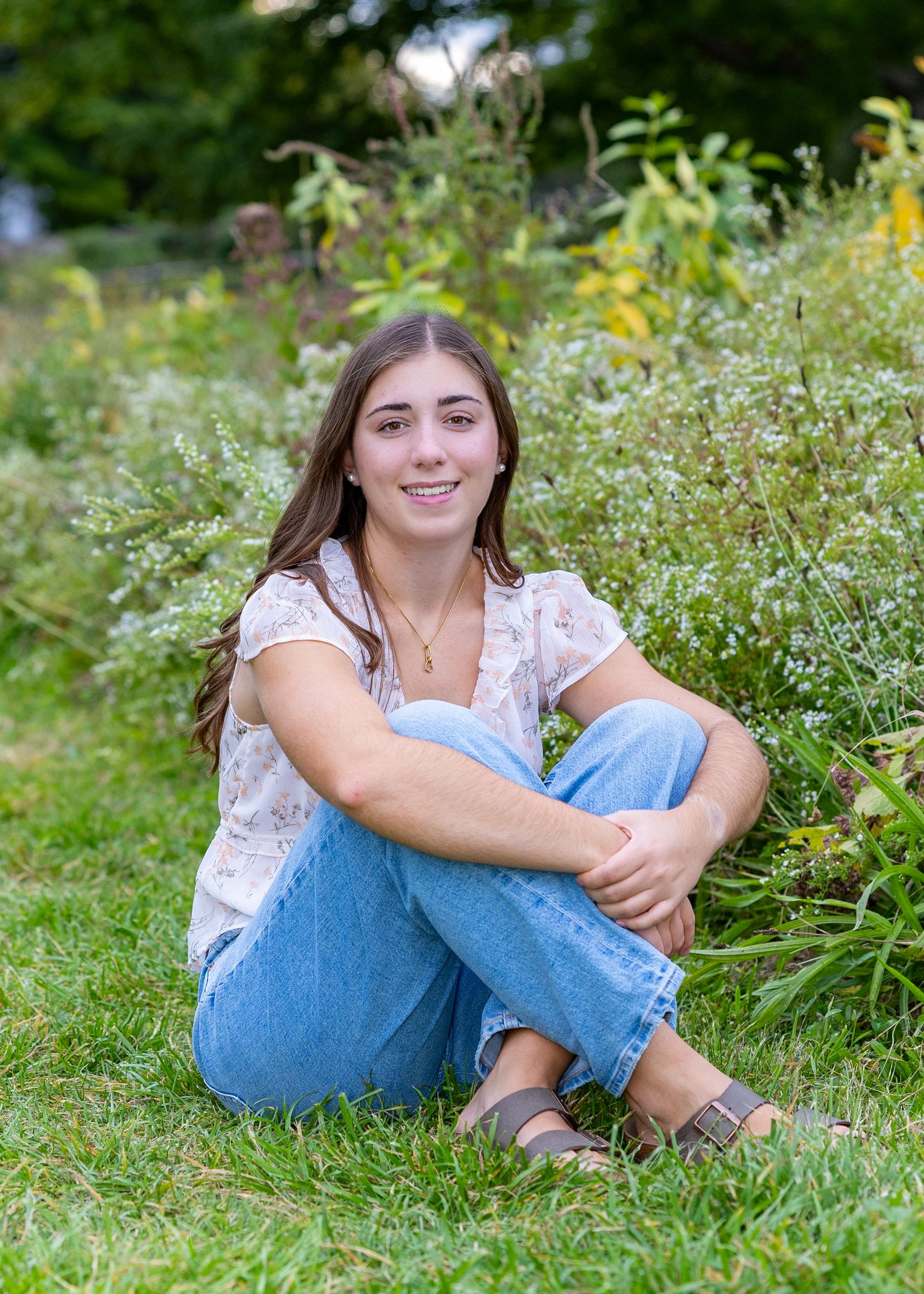High School Senior Portrait session in a beautiful fall field by Lisa West Photography in Sudbury, MA.  Serving Boston, Cape Cod & Islands