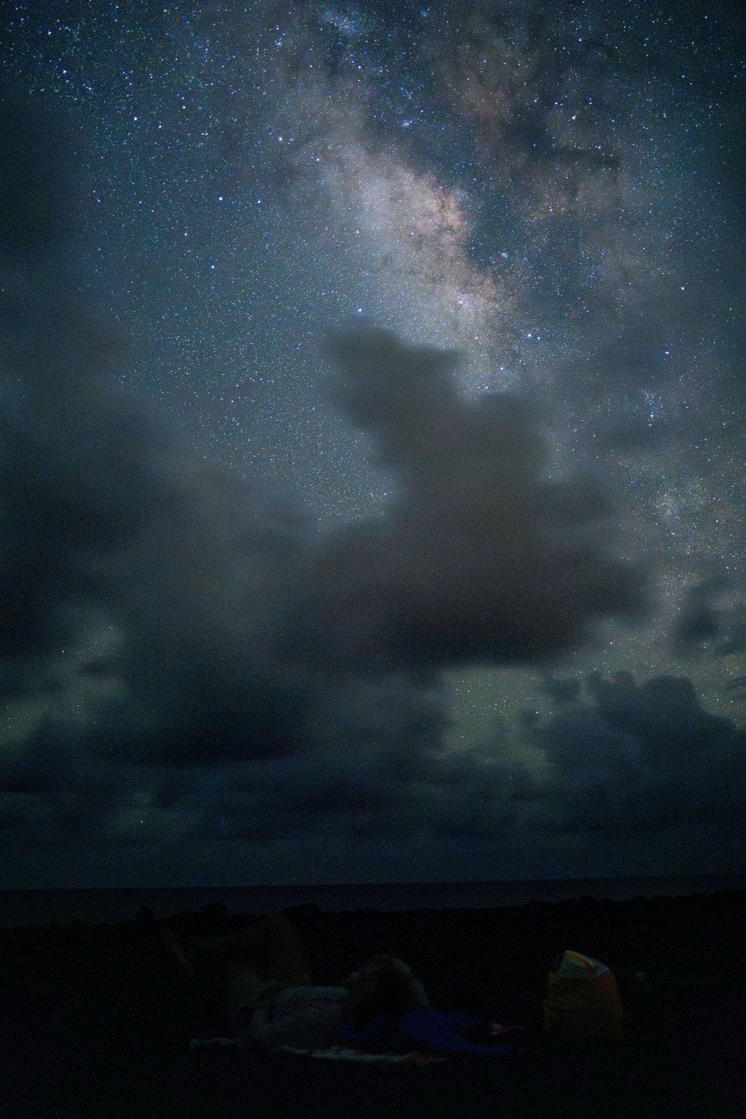 Stunning view of the Milky Way galaxy stretching across a dark night sky.