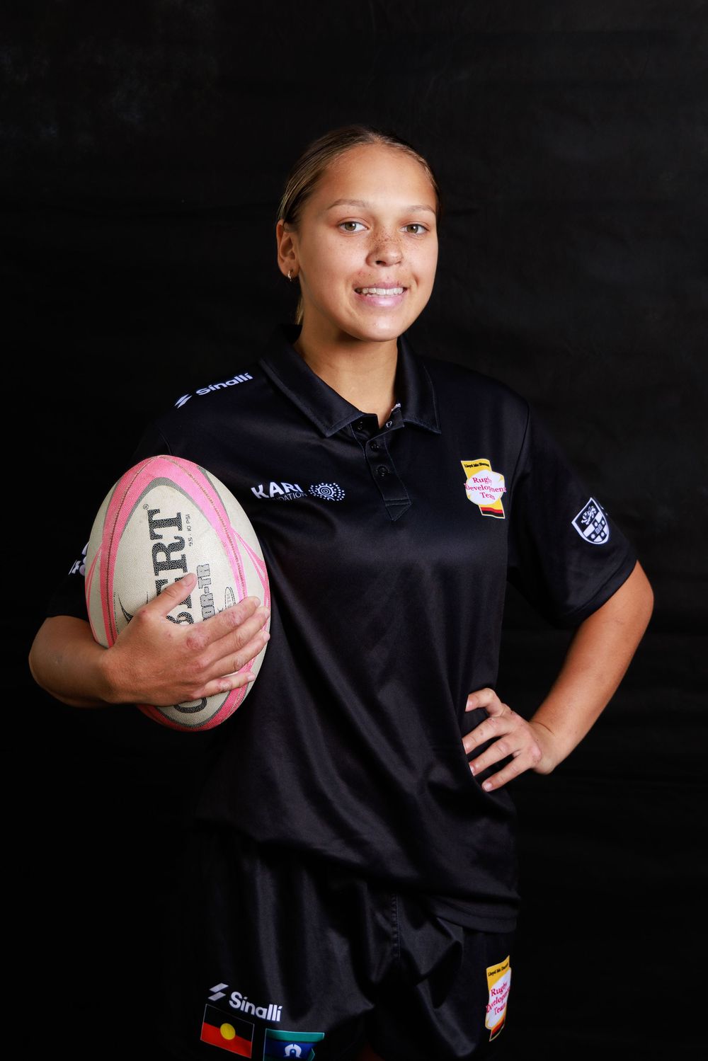 headshot of female rugby player