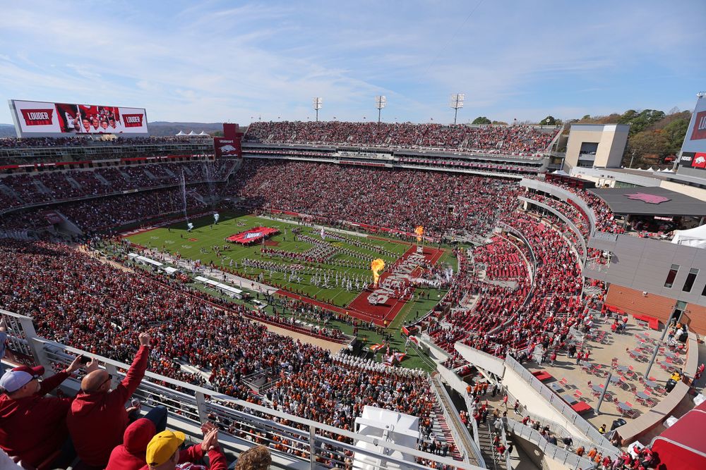 Arkansas Razorbacks Donald W Reynolds Razorback Stadium Entrance vs Texas Longhorns