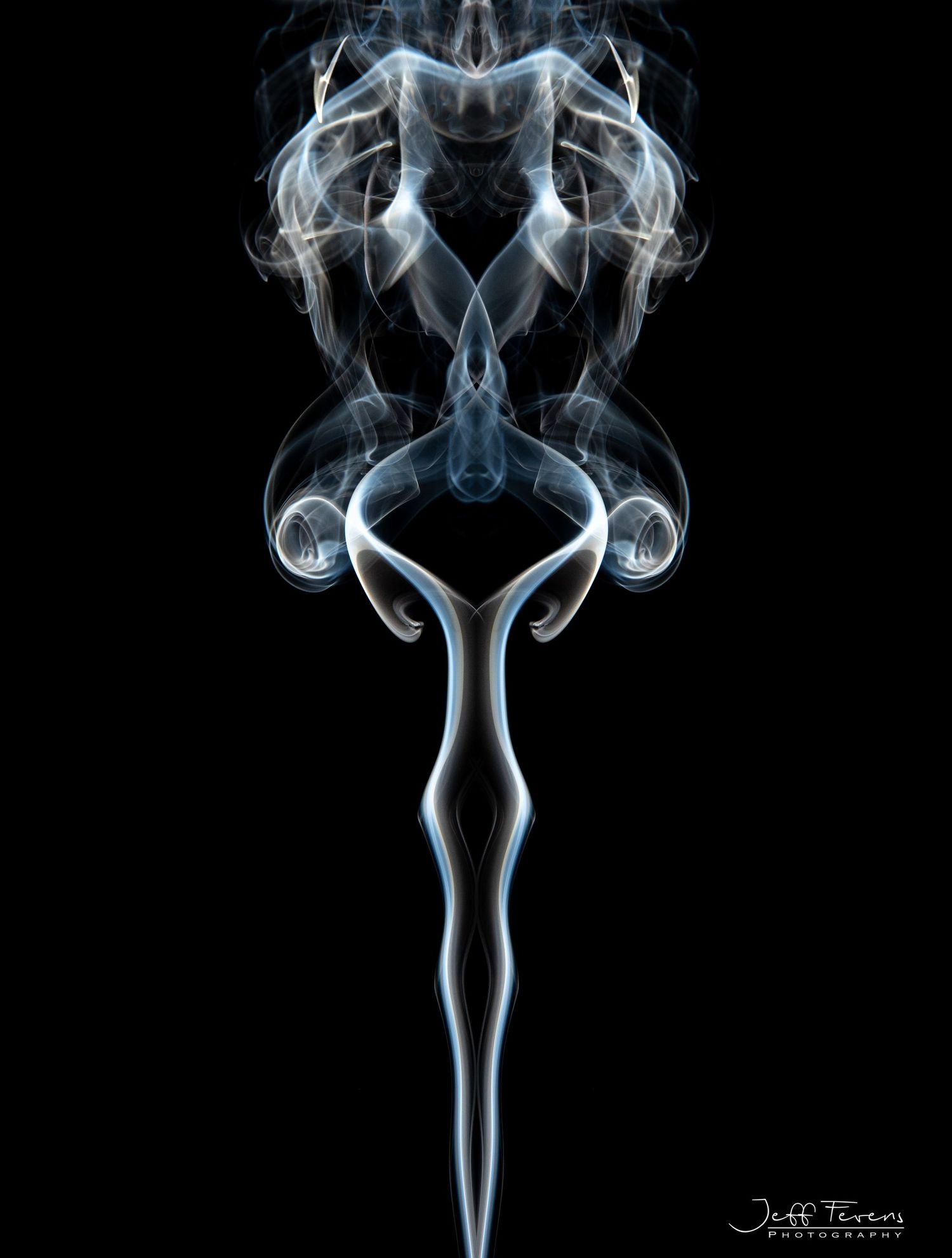 Abstract image of smoke from incense.