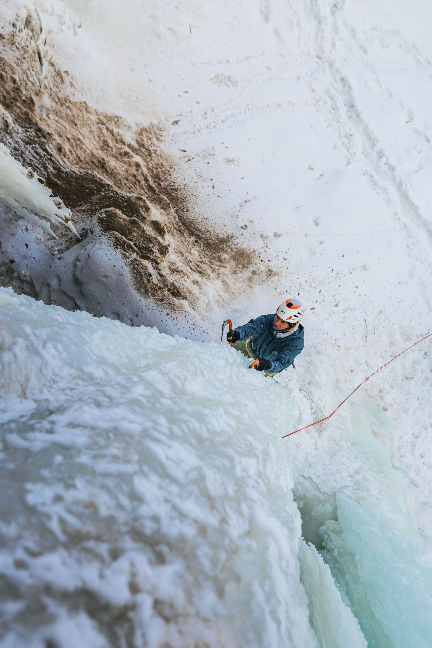 Ice climbing photography at Michigan Ice Fest, USA. Winter and ice climbing photography and film by Jan Virt.