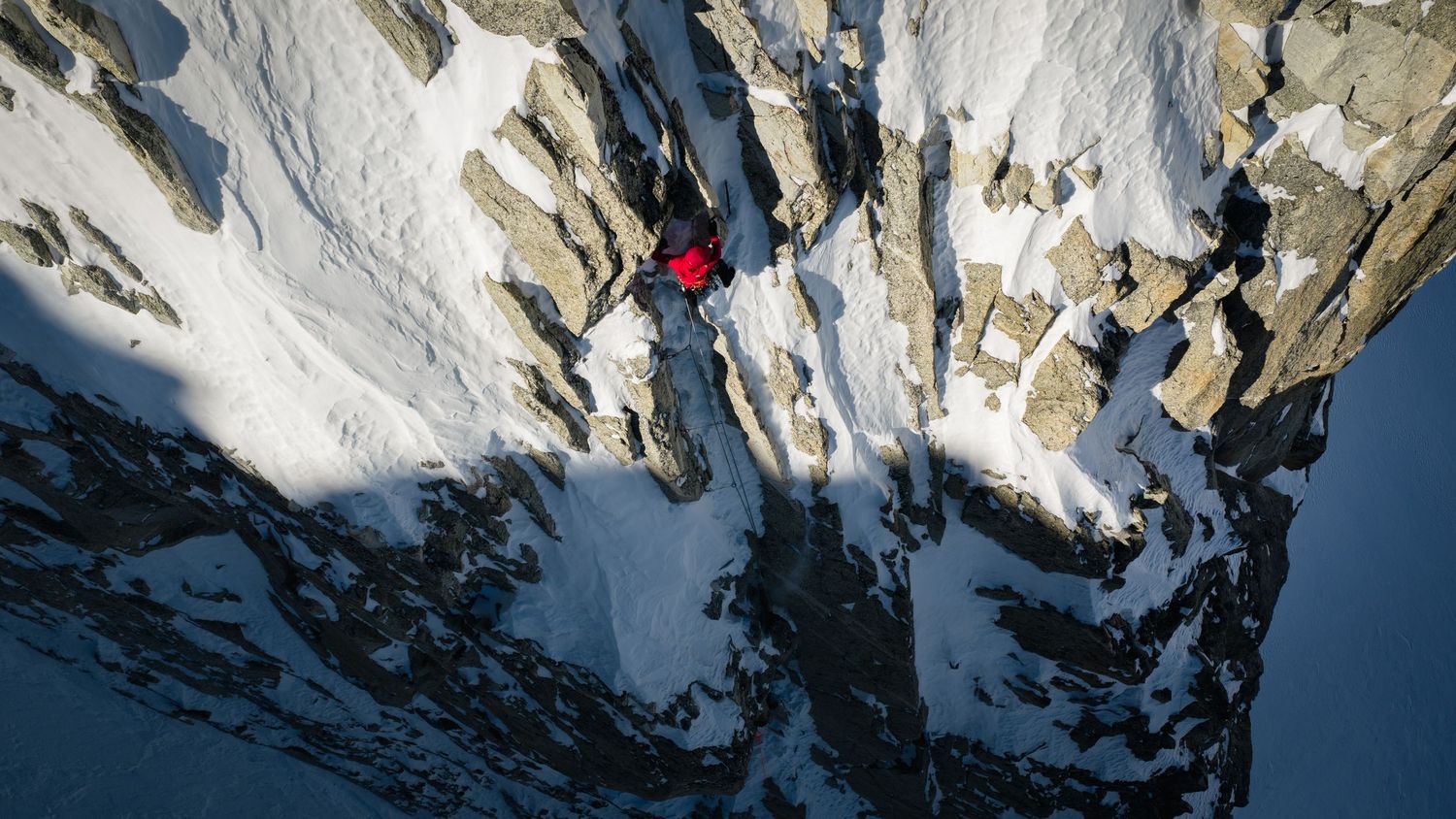Fay Manners and Ella Wright first ascent of La Muse de Trient on Tête de Biselx, Swiss Alps - photo Jan Virt