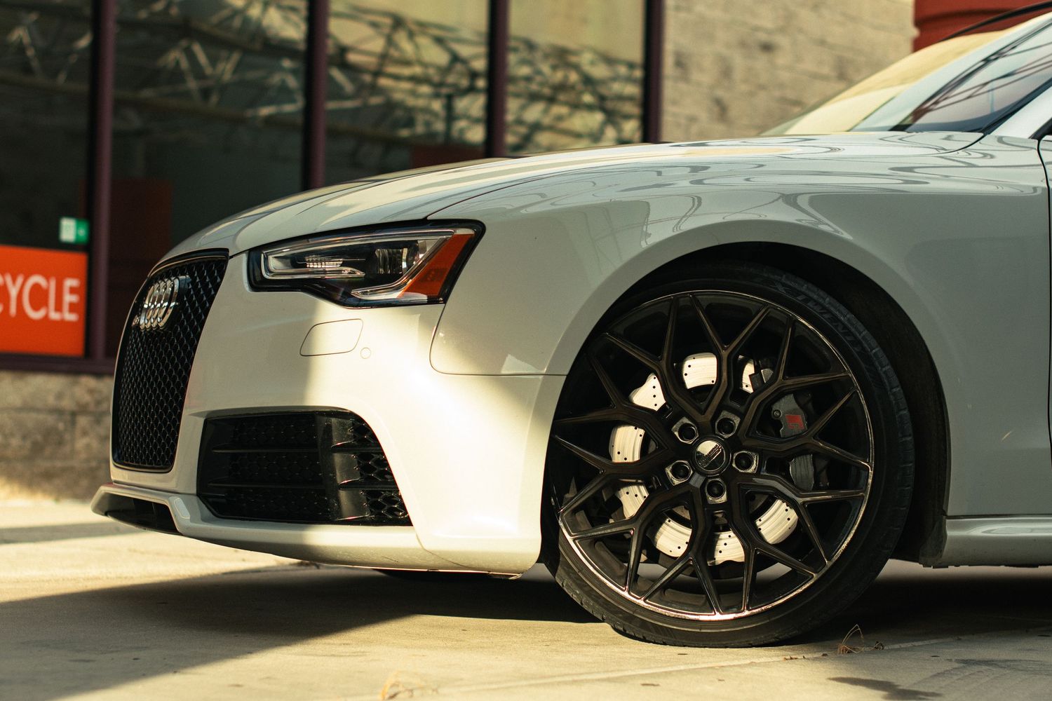 white audi