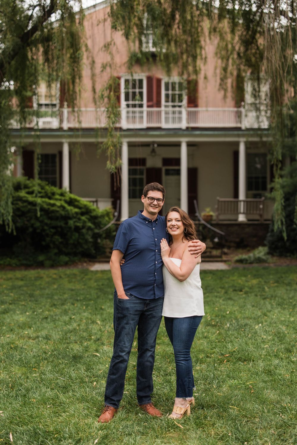 Highlands Mansion Engagement Shoot - Fort Washington Pennsylvania - New Jersey Wedding Photographer