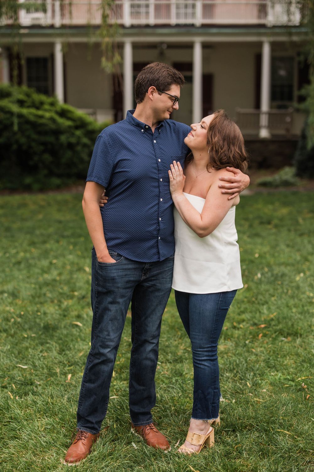 Highlands Mansion Engagement Shoot - Fort Washington Pennsylvania - New Jersey Wedding Photographer