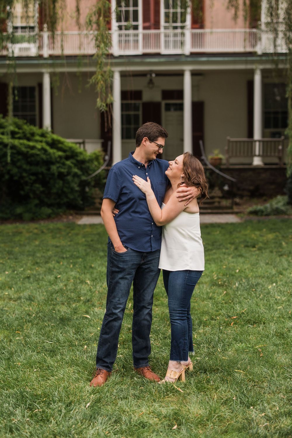 Highlands Mansion Engagement Shoot - Fort Washington Pennsylvania - New Jersey Wedding Photographer