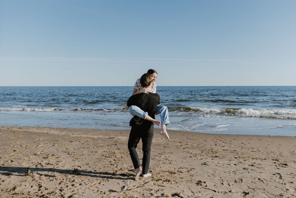 Conrad's Beach Engagement Session Halifax Nova Scotia - Halifax Photographer, Charlotte Buckle Photography