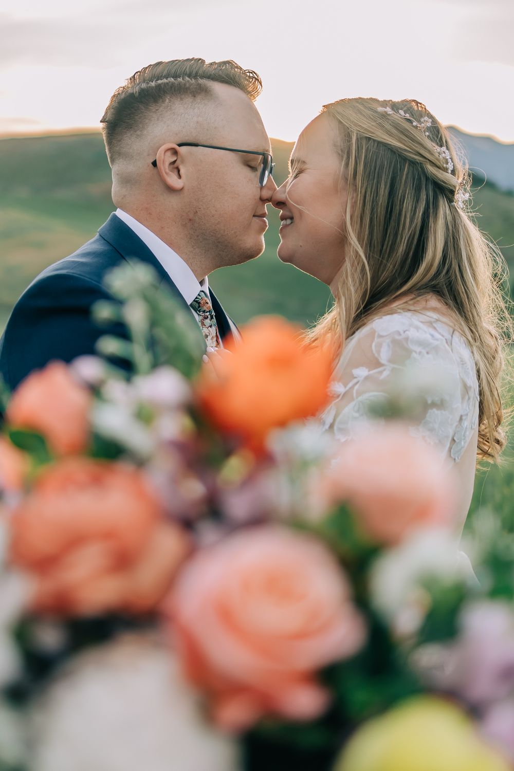 Cache Valley Utah Intimate Detail Shot with Flowers