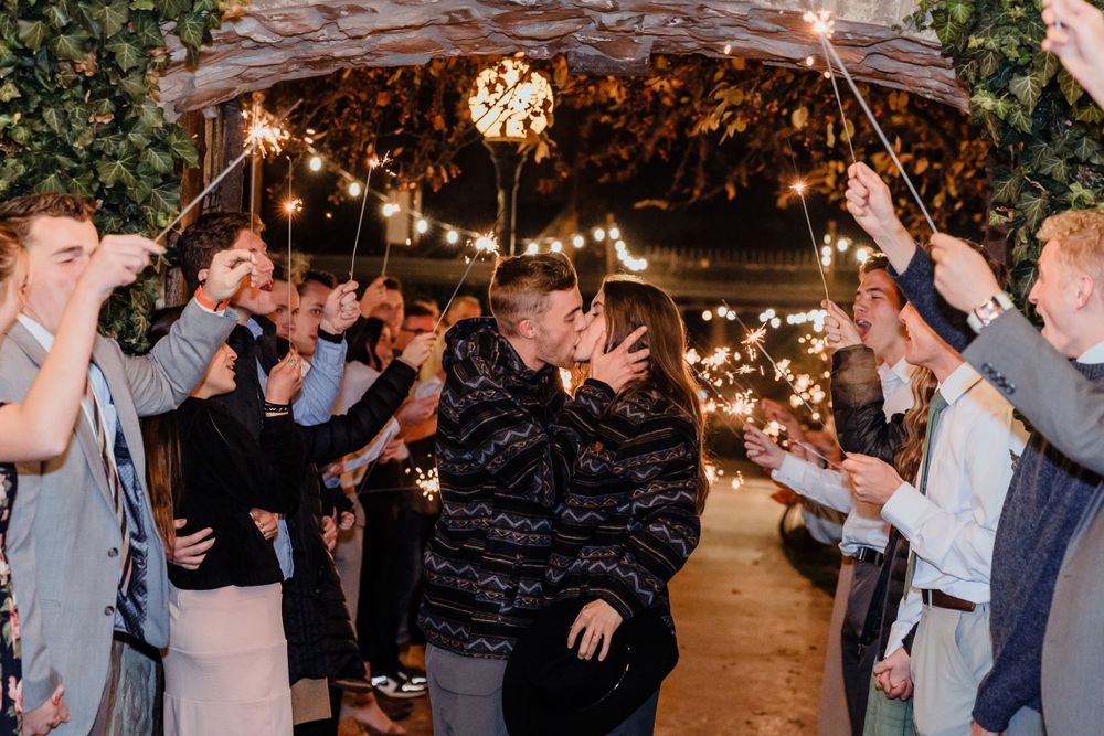 Wadley Farms Sparkler Send off Utah Wedding