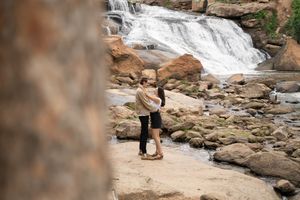 Romantic city engagement photography documented by a destination photographer