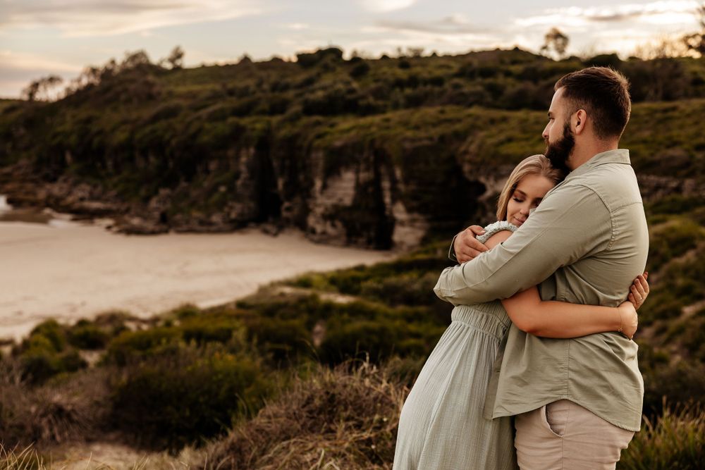 Couples' engagement photography Jervis Bay NSW