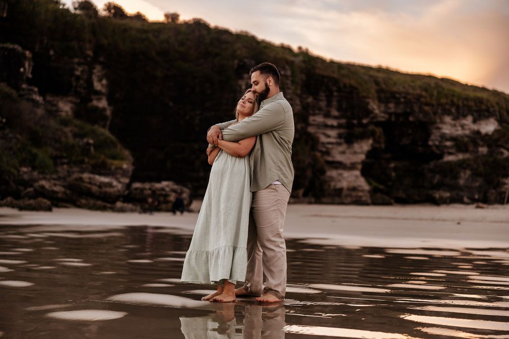 Couples' engagement photography Jervis Bay NSW