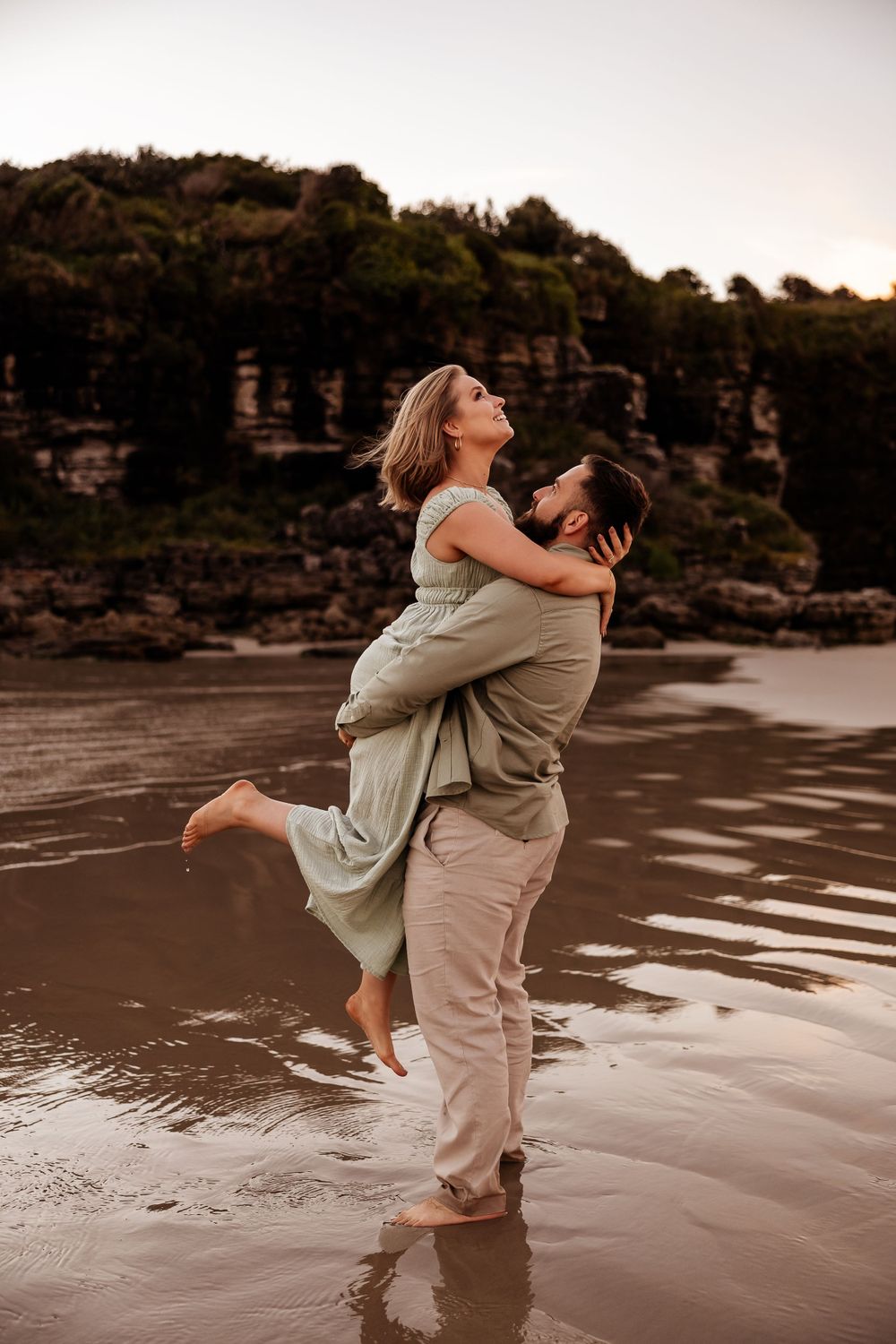 Couples' engagement photography Jervis Bay NSW