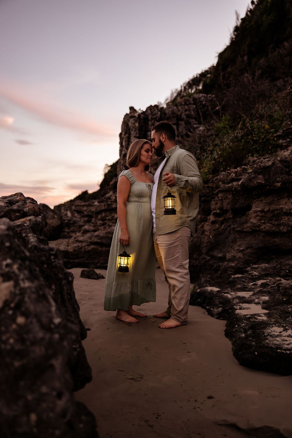 Couples' engagement photography Jervis Bay NSW