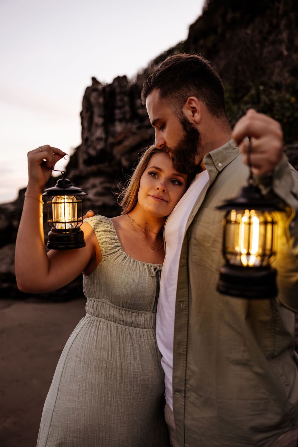 Couples' engagement photography Jervis Bay NSW