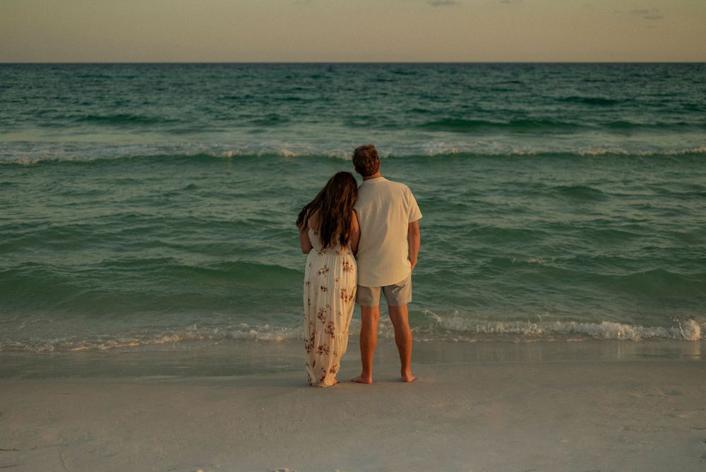 Cinematic destination engagement photoshoot showcasing couples and intimate moments across Destin, 30A, and the Emerald Coast