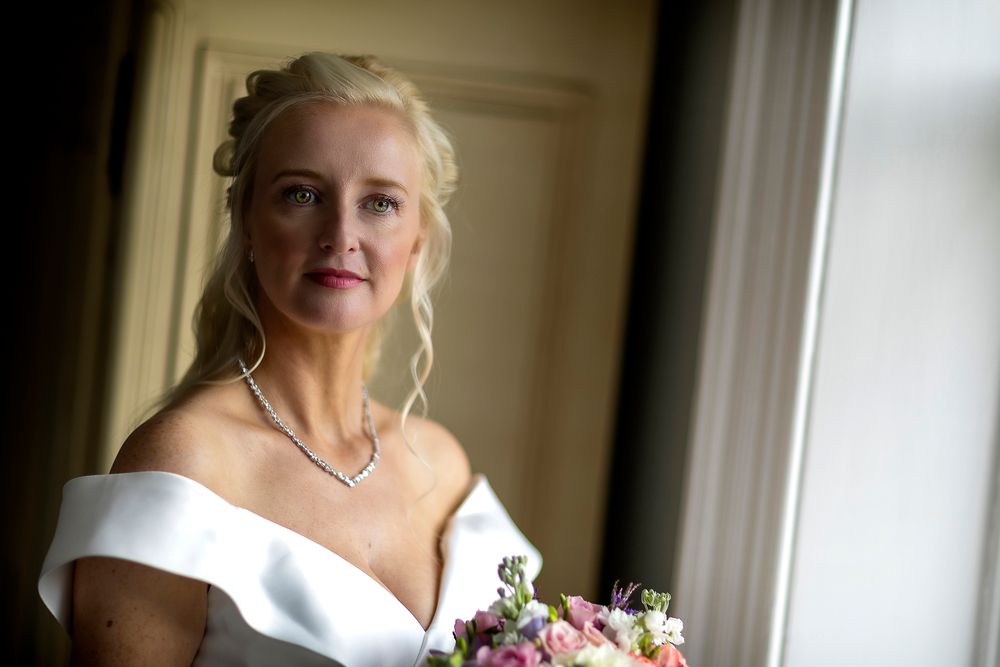 Beautiful Bride at Shottal Hall Derbyshire