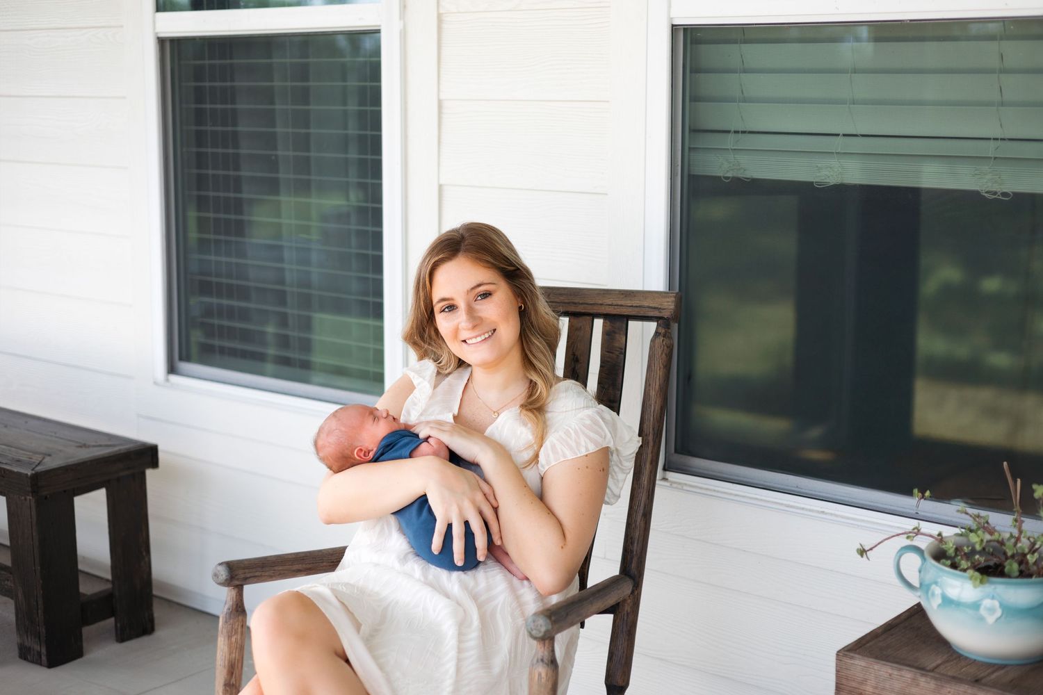 Lifestyle Newborn Photography in home. Ennis TX, Ellis County