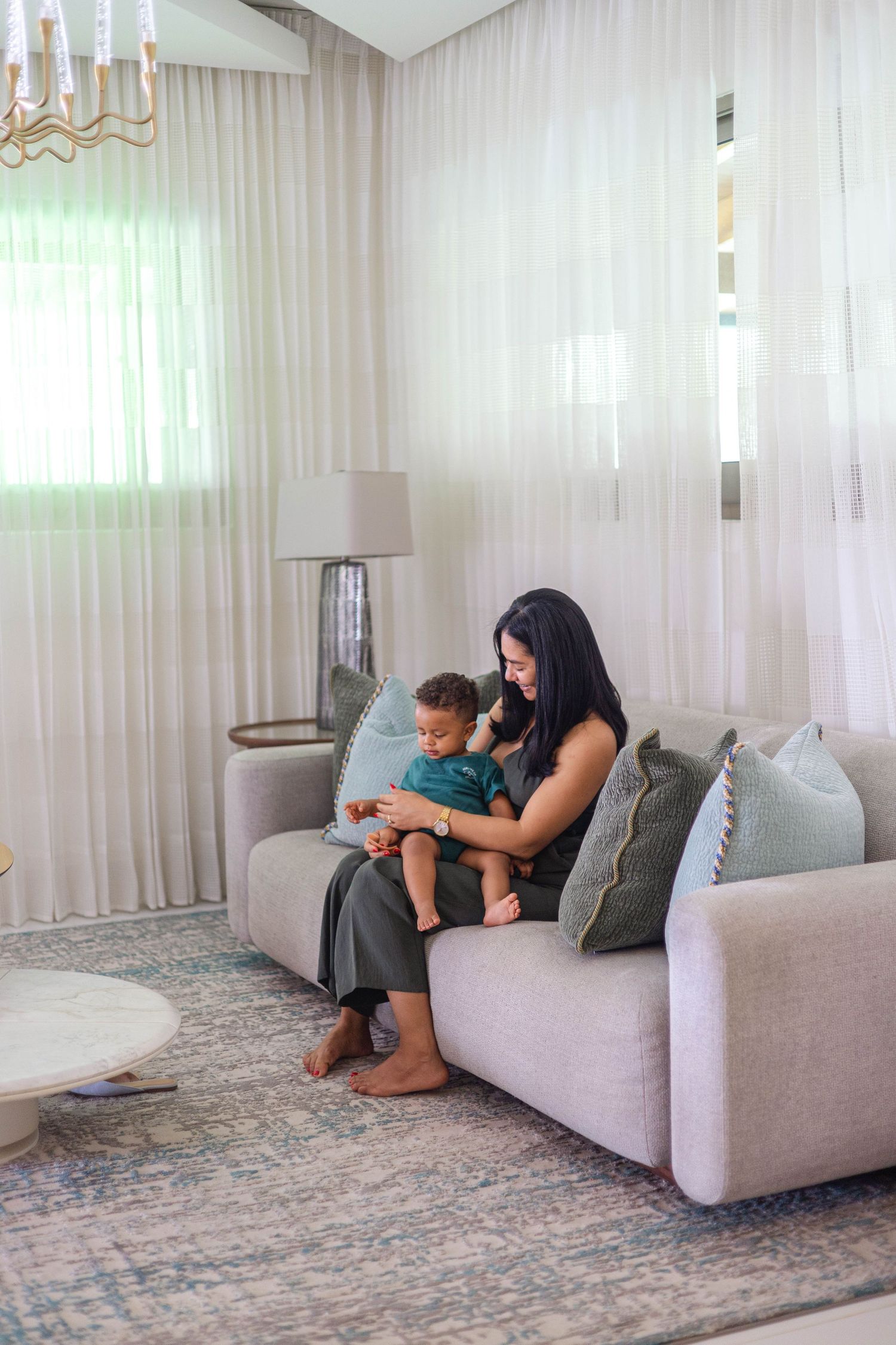 Natural lifestyle photography in Cap Cana preserving authentic everyday family moments.