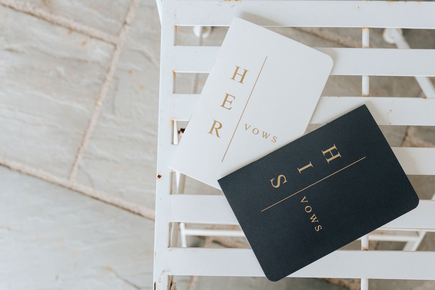 Vow books for beautiful outdoor ceremony at Deer Park in Devon