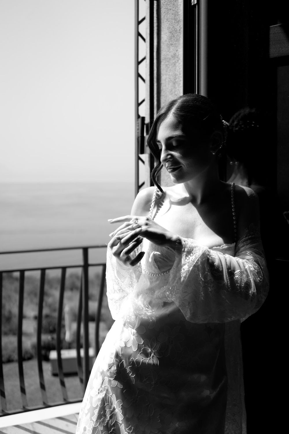 Luxury destination wedding at Palazzo Principi Lanza in Calabria, Italy.