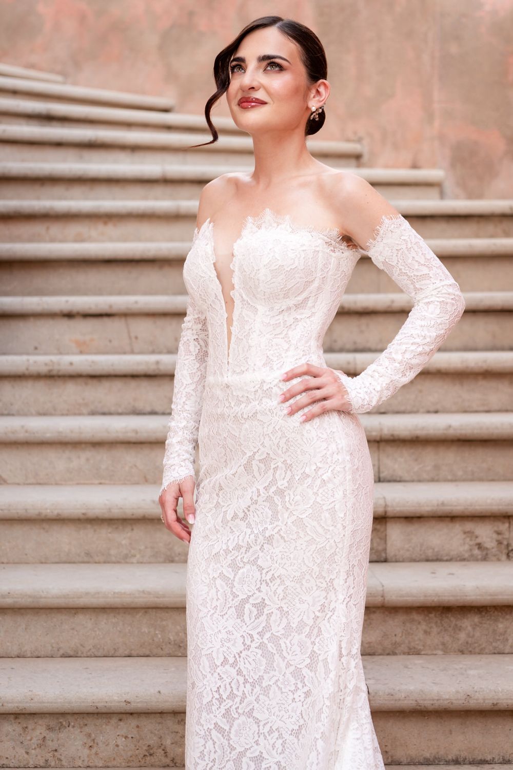 Luxury destination wedding at Palazzo Principi Lanza in Calabria, Italy.