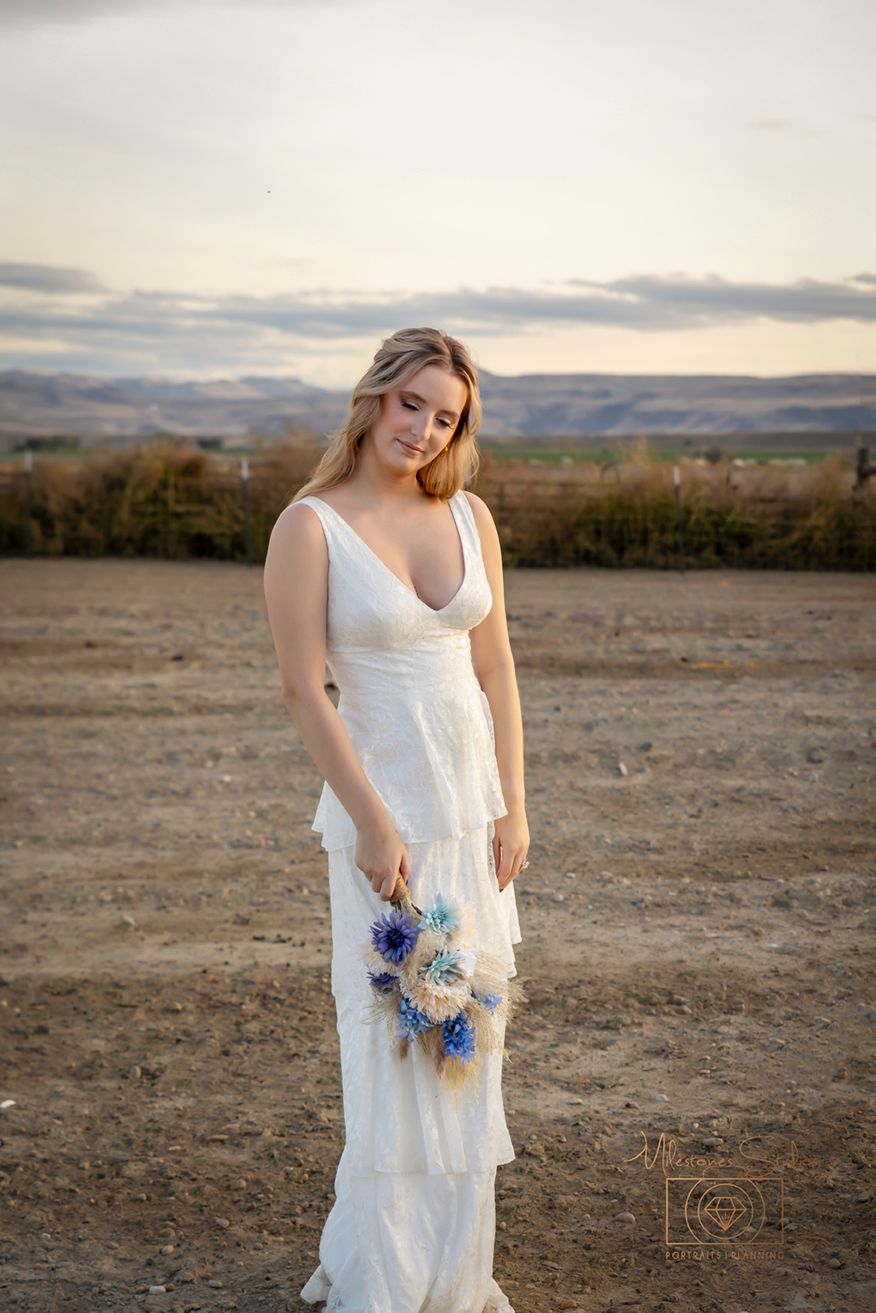 Farmhouse elopement Marsing Idaho Milestones Studios LLC, Lucky Four Farm