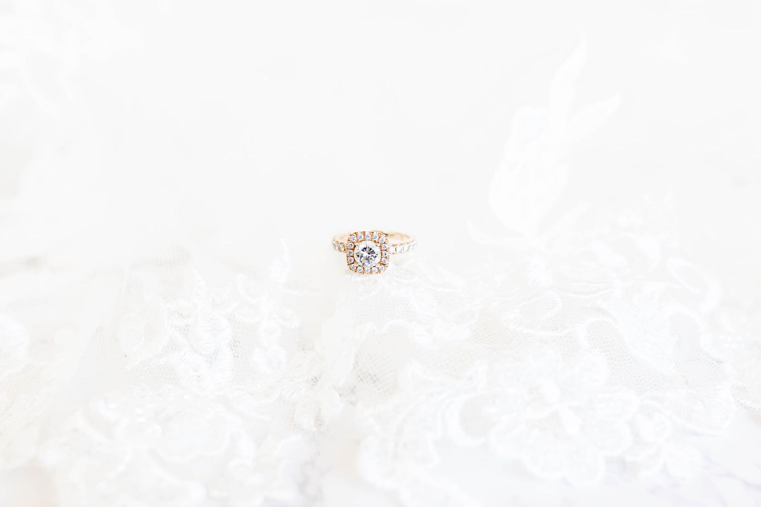ring jewelry in veil