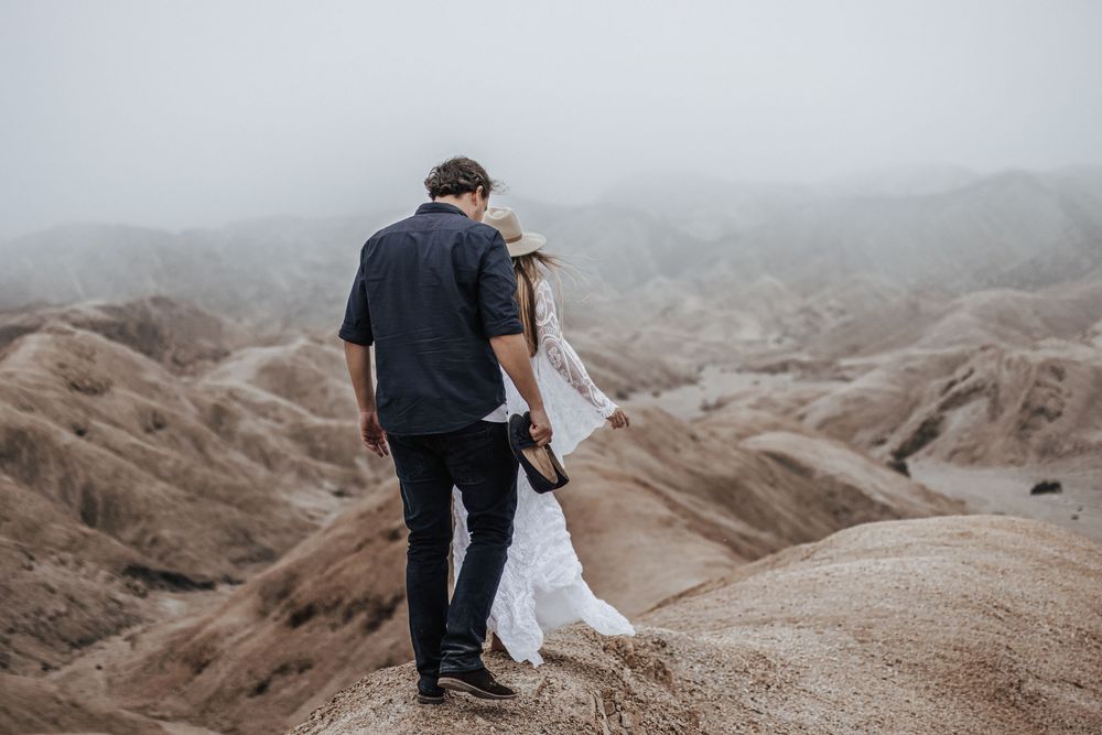 Maternity photoshoot at the Moon landscape Namibia