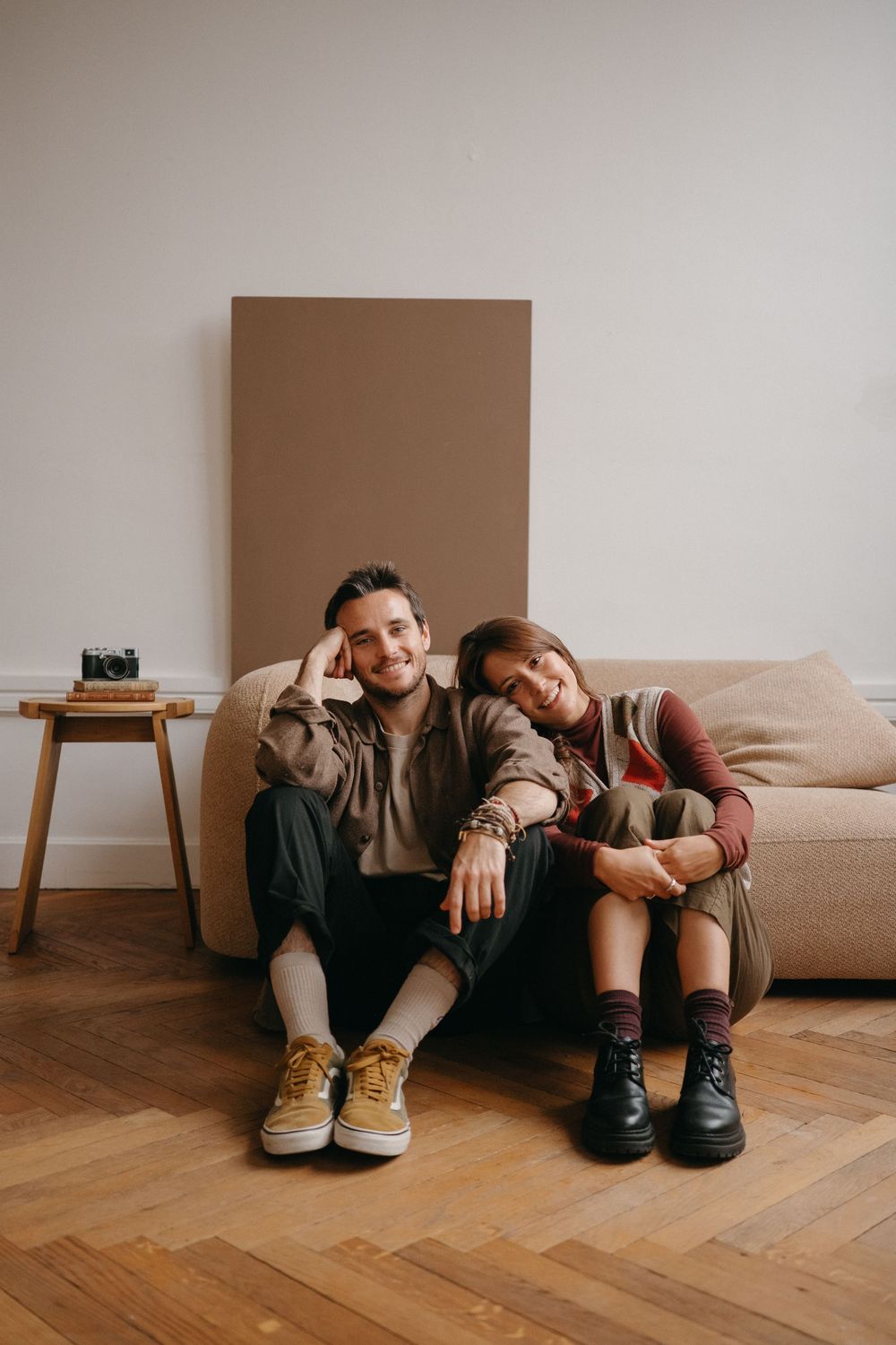 Couple in Lyon photo session studio