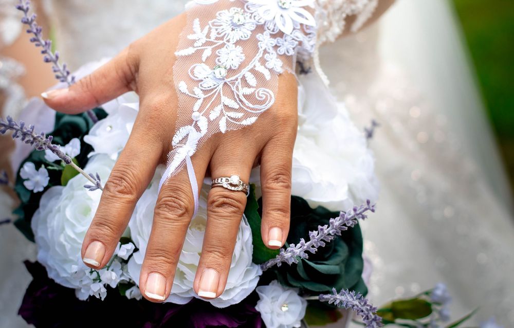 Wedding rings and bridal details photographed during a Chattanooga wedding