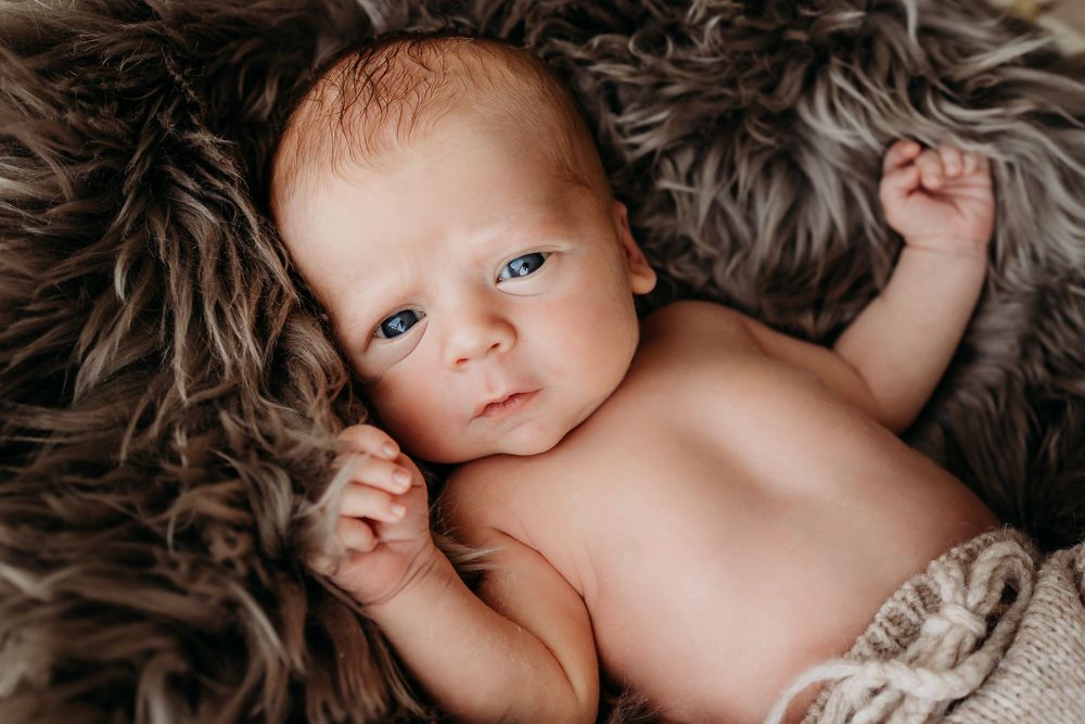 Nyfødtfotografering hjemme hos familien på Jæren