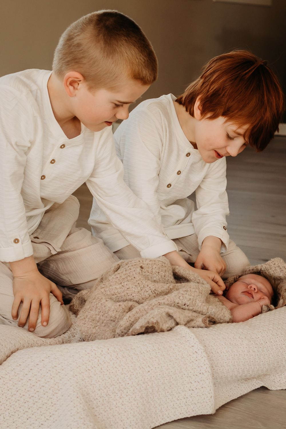 Nyfødtfotografering hjemme hos familien på Jæren