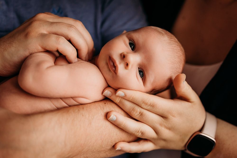 Nyfødtfotografering hjemme hos familien på Jæren