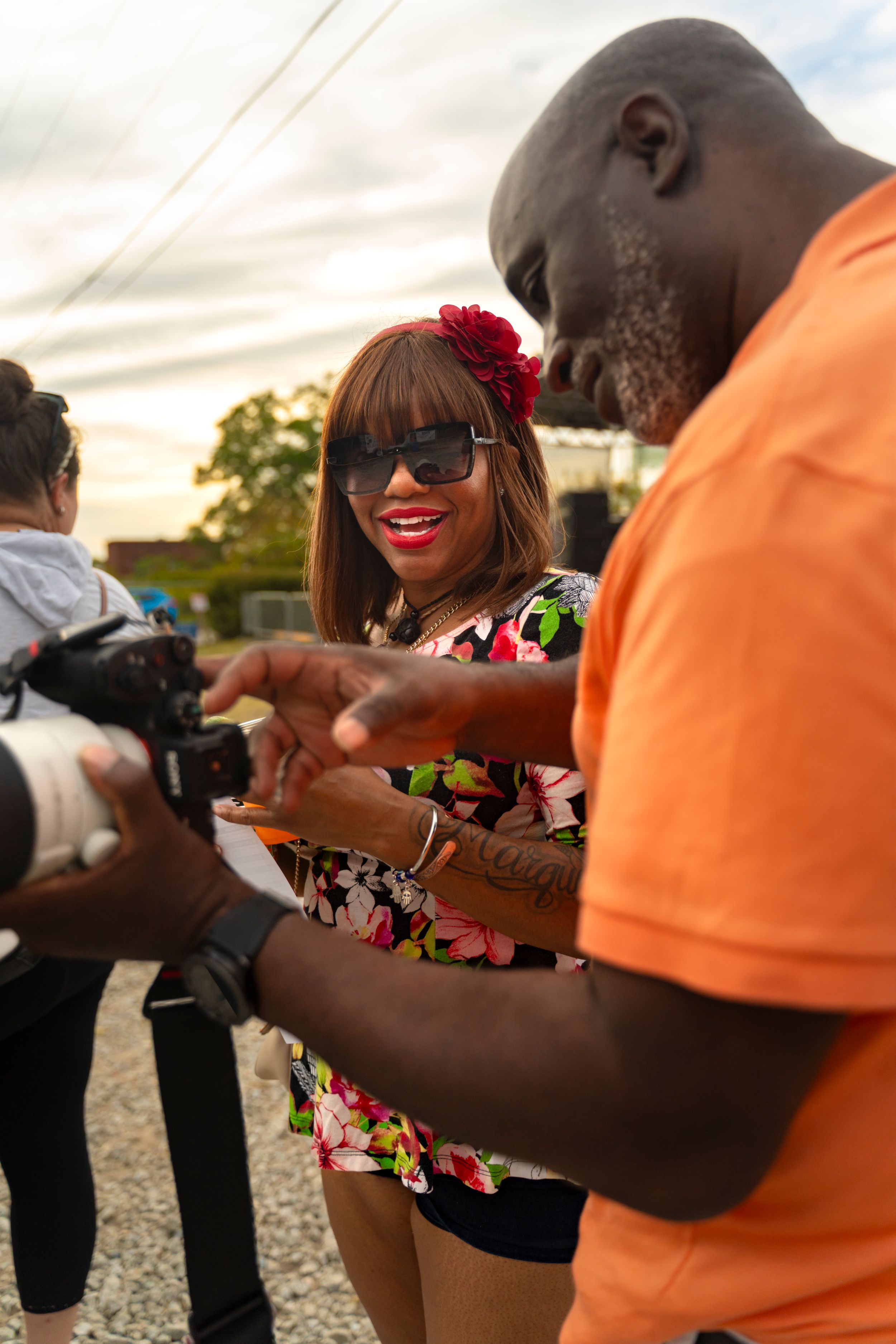 Photographer Jerry Jones at Port City Reggae concert photography by Tim Ellis waterline brewry company