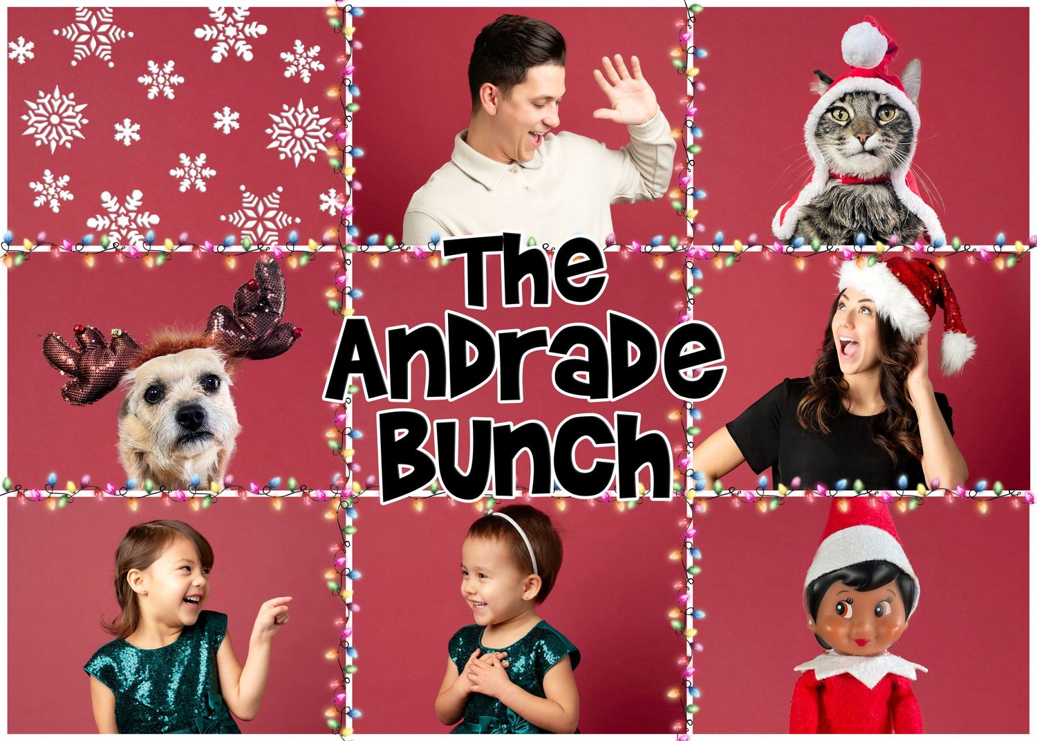The Brady Bunch Christmas Photo Ida