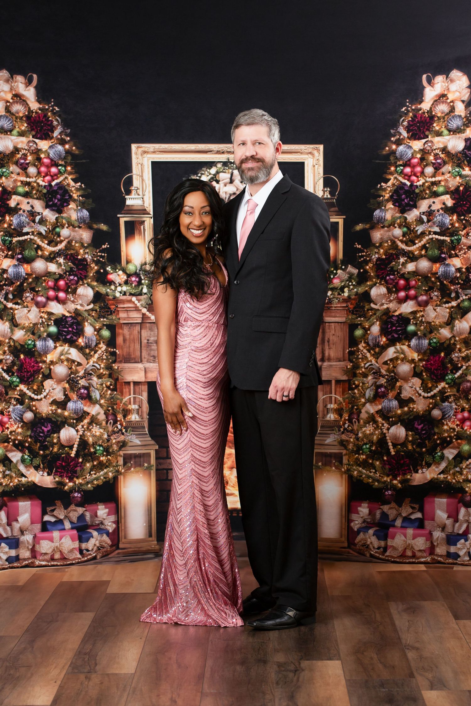 Christmas Backdrop Studio Family Photographer