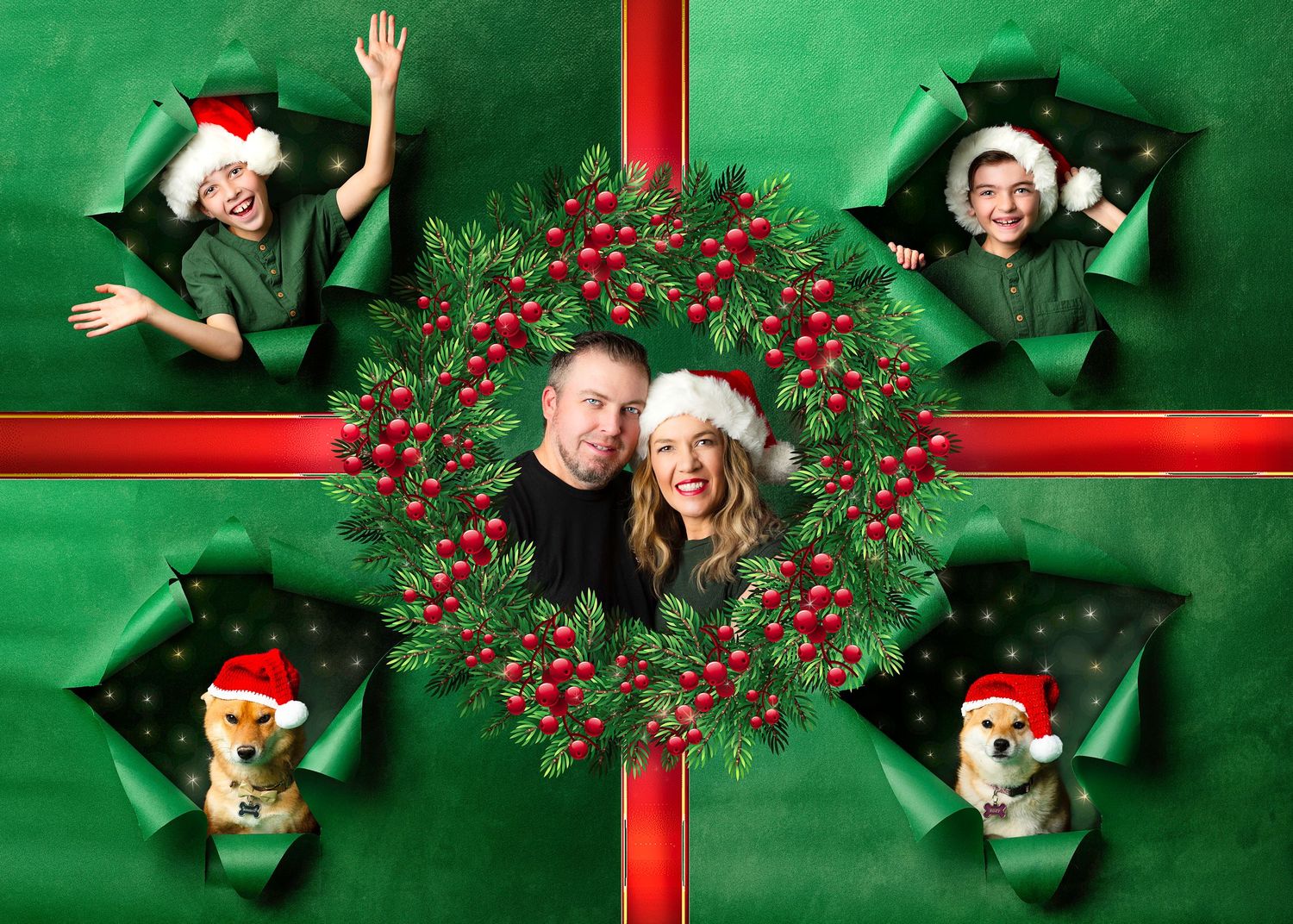 Creative Holiday Family Portraits in Las Vegas