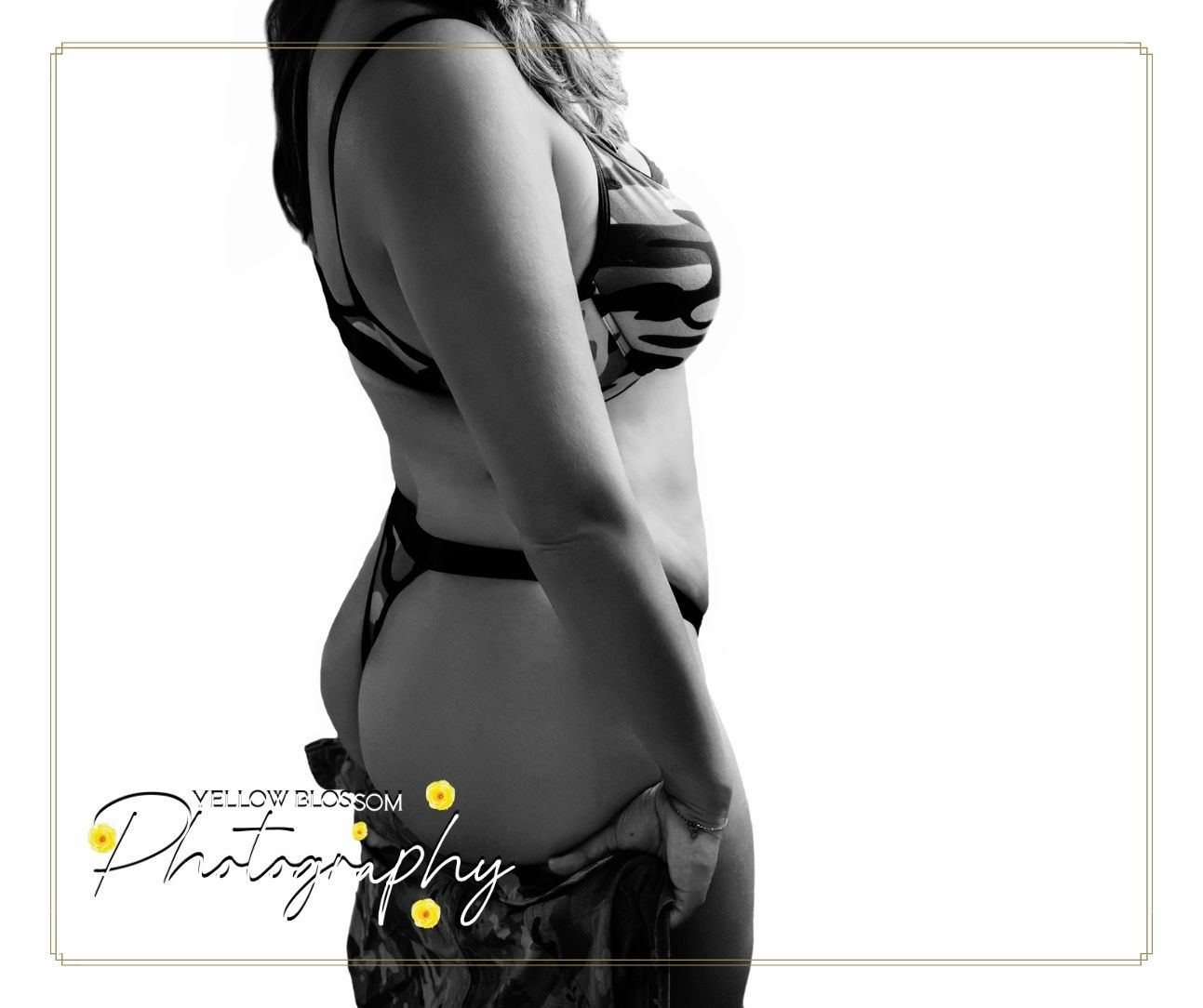 Black and white fashion photography series showing elegant formal dresses and evening wear poses against white backdrop.