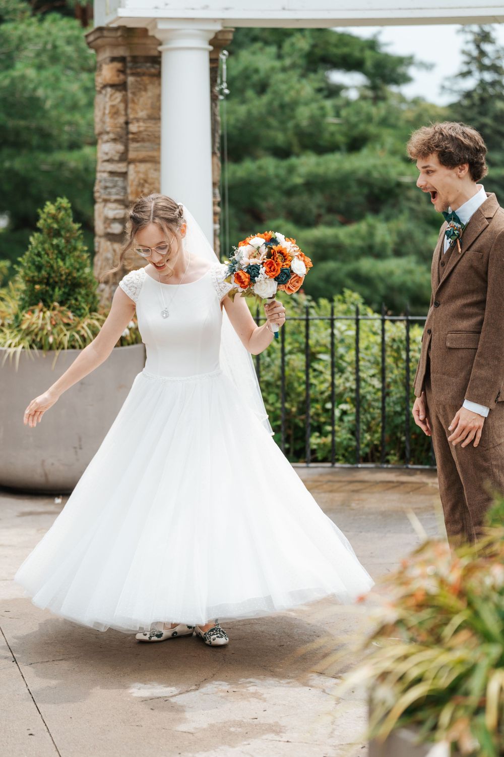Ally & Jesse Como Conservatory First Look 4