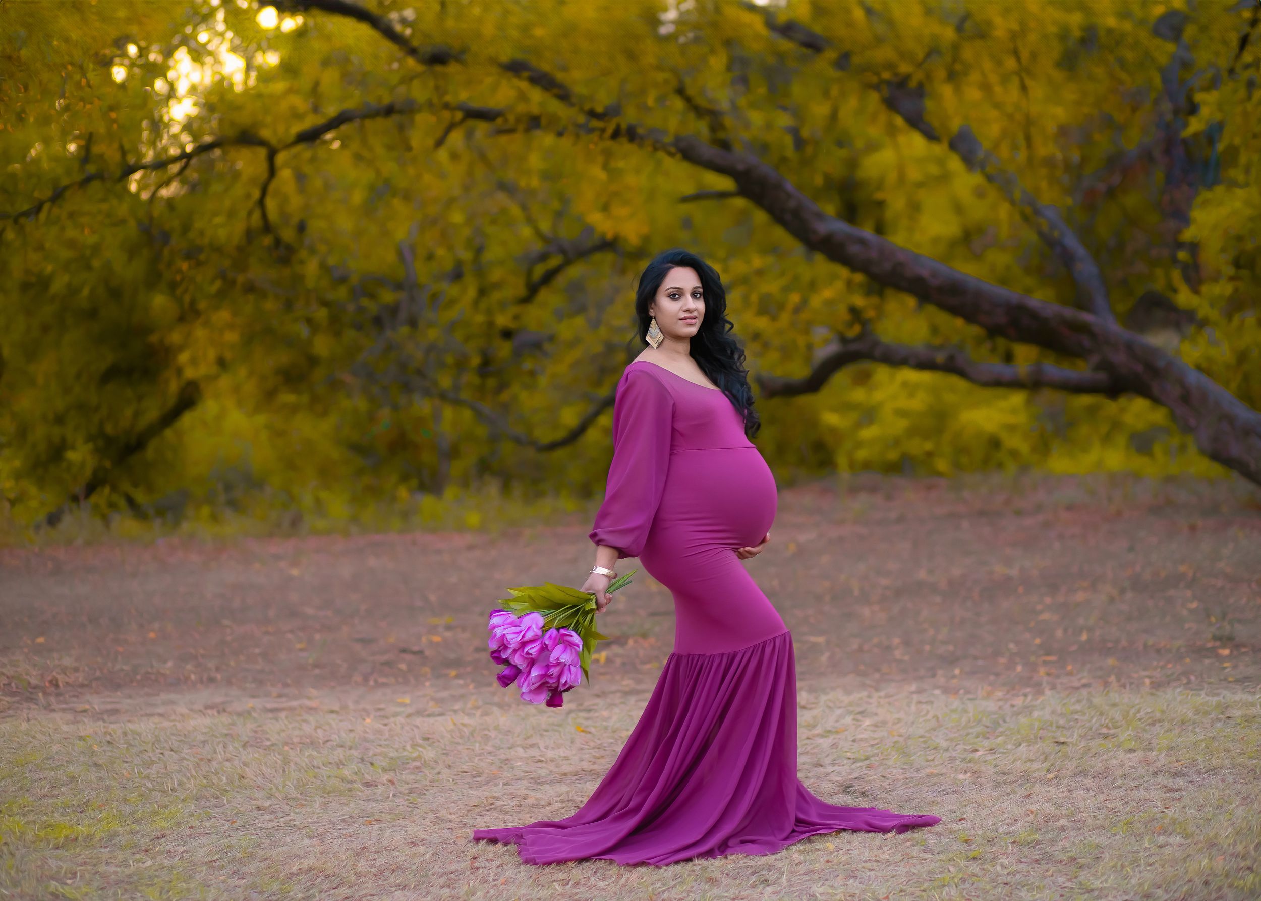 Frisco + all of Dallas Fort Worth TX, maternity portraits by Rimegh Photography, soft studio photography celebrating motherhood.