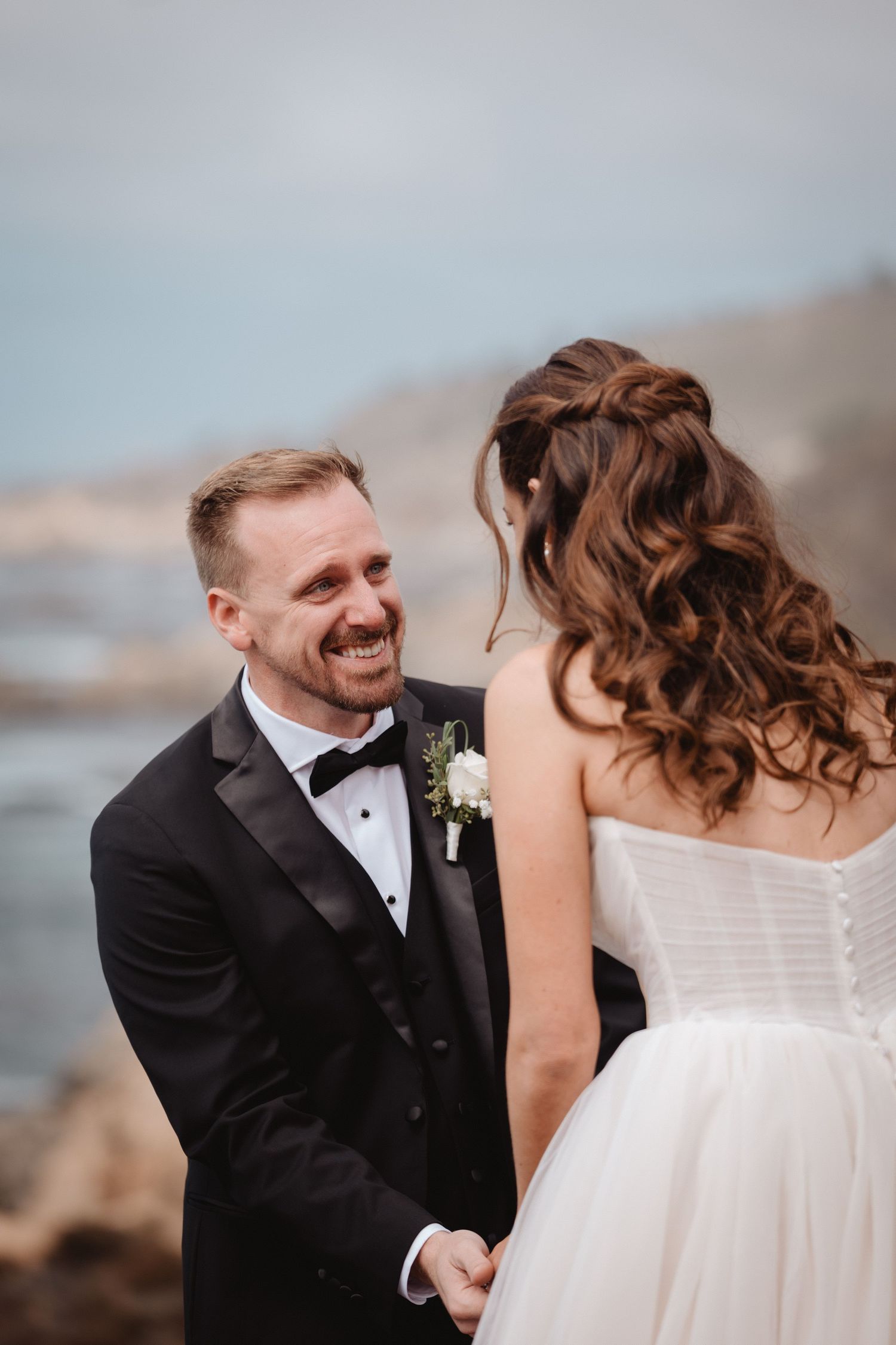 first look in big sur - Monterey Wedding Photographer
